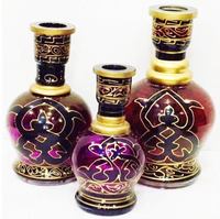 Chichas Farida de luxe dorées, peintes et gravées à la main, modèle bohème Farida, vase en verre égyptien pour fumer la chicha