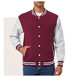 Veste de Baseball en laine, uniforme gratuit Service personnalisé OEM, veste intelligente d'hiver entièrement personnalisée de haute qualité, vente en gros - Product Image 2