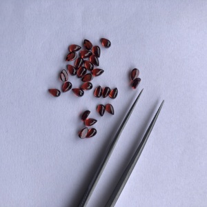 5x4mm naturel rouge grenat pierre précieuse lisse poire lâche Cabochon IGI certifié fabrication de bijoux pierres précieuses de la création de bijoux - Product Image 2