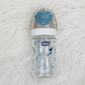 Wholesale Custom Newborn New Design High Quality Modern BPA FREE <b>Glass</b> <b>Milk</b> Water <b>Bottle</b> Cartoon Handle Baby Feeding Product - Product Image 4