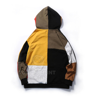 Sudadera con Capucha Ligera y Ecológica de Algodón 100% para Hombre y Mujer, Tallas Grandes, Estilo Casual Urbano, Diseño Color Block