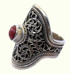 Sterling Single Faceted <b>Rings</b> - Product Image 1