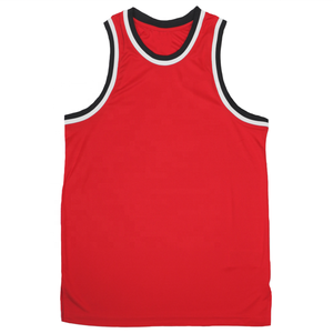 Maillot de basket-ball classique d'équipe, couleur rouge unie, bon marché, collection 2019 - Product Image 1