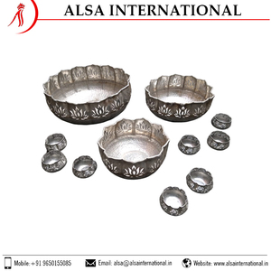 Precio de cuenco de aluminio para decoración del hogar de etiqueta privada Pedido al por mayor de alta calidad disponible de proveedores indios. - Product Image 6