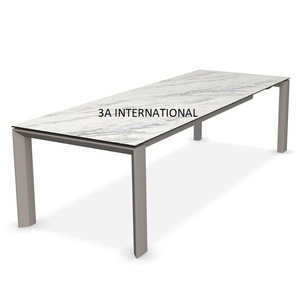 Mesa de Comedor para Hogar y Restaurantes, Mesa de Centro con Tapa de Mármol, Mesa Auxiliar para Sala de Estar de Hotel, Decoración Moderna - Product Image 1