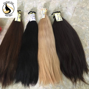 Cabello Humano Vietnamita, Estilo Liso Sedoso, Color 4 #   Extensiones de Cabello Humano Virgen Remy Color Castaño Claro - Product Image 4