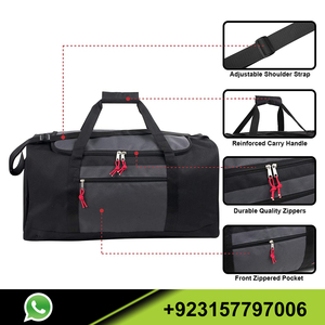 Bolso de viaje deportivo para hombre, bolsa de gimnasio con logotipo personalizado para exteriores, con compartimiento para zapatos - Product Image 3