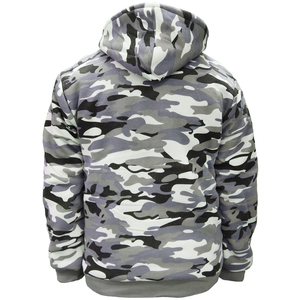 Customized Grey camo High quality wholesale new design Men's custom <b>Black</b> Color Terry <b>Zipper</b> Pure cotton <b>hoodies</b>. - Product Image 3