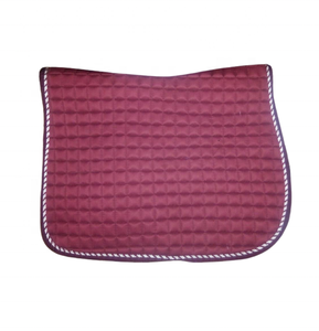 Tapis de selle anglais matelassé pour cheval, contouré, couleur marron, avec mousse haute densité à l'intérieur, pour l'équitation sur sentier, OEM ODM - Product Image 1