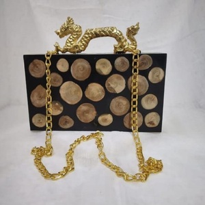 Nueva llegada de la mejor calidad de las señoras de noche bolsos de embrague de acrílico madre de perla embrague de metal - Product Image 4