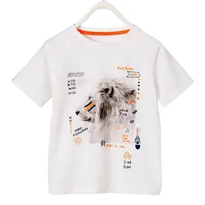 Camiseta con estampado de fotos para bebé, ropa de algodón orgánico para bebé y niño pequeño, gráfico de manga larga