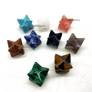 ROHDONITE Geometría única Meditación Piedra preciosa 8 puntos Hecho a mano Markaba Estrella Cristal Piedra semipreciosa Artesanía - Product Image 2