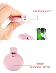 Mini anneau lumineux LED rechargeable USB personnalisable avec logo, à clipser, en plastique, pour tous les smartphones - Product Image 6