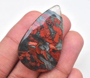 ¡Raro! Cabujones de jaspe rojo Natural, gemas sueltas de jaspe australiano, gemas semipreciosas - Product Image 3