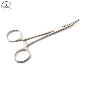 Outils de perçage corporel Pince Kelly Courbe 14CM Qualité professionnelle Acier inoxydable Vente en gros Brillant Mat et Couleur - Product Image 2