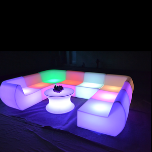 <span class=keywords><strong>Bar</strong></span> Promosi Menyala Grosir Luar Ruangan Pub Ruang Santai Plastik Menyala Furnitur Klub Malam Sofa Bercahaya Led - Product Image 2