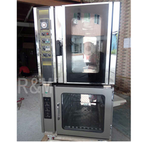 Gas 5 Nampan Dapur Koki Oven Industri Combi Oven Uap Gas Combi Oven Memanggang Roti Konveksi Komersial dengan Proofer Cina