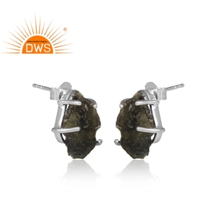 Boucles d'oreilles en argent sterling 925 véritable, fabrication de bijoux, pierres précieuses dures naturelles - Product Image 2