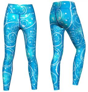 Nouveau Leggings en Nylon taille haute pour femmes sans couture taille moyenne Fitness pantalons de Yoga push-up longue séance d'entraînement Gym entraînement Gym Legging en cuir - Product Image 5