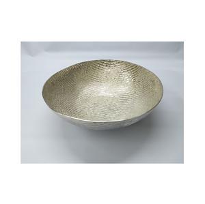 Ensemble rond moderne de trois bols en métal massif pour la maison hôtels et restaurants servant des bols de luxe en métal gris - Product Image 5