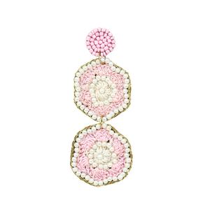 ต่างหูลูกปัดแฟชั่นทำด้วยมือของผู้หญิงหลายสี2022 - Product Image 4