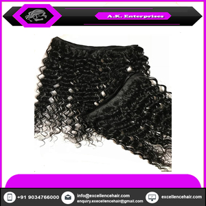 Cabello rizado birmano tejido diferente tipo de cabello humano indio no sintético crudo - Product Image 5