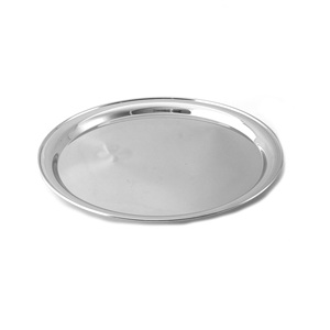 Bandeja redonda de Metal de estilo moderno, bandeja de servicio de lujo para uso en cocina de la India - Product Image 6