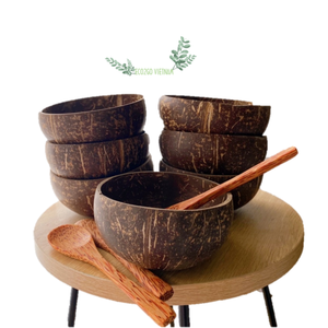 Top Selling Natural Coconut Shell Bowl <b>Small</b>/ Coconut Shell Bowl for Candle Vietnam With Free Laser Logo Made in Eco2go Vietnam - Product Image 1
