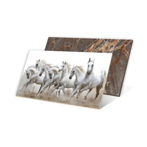 Carreaux de porcelaine imprimés par Digital de finition brillante d'affiche de mur de conception de marbre de haute résolution 600x1200mm pour la zone de passage. - Product Image 1