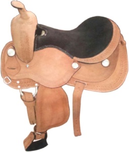 อานม้าหนังตะวันตกแสดงอานสีน้ำตาลดอลลาร์65ไซส์14 15 16 17 18 - Product Image 5