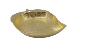 Bol de service en or 24 carats, forme de mangue, article cadeau, bol au design unique, or pour fruits secs, décoration de la maison et de la table - Product Image 4