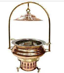 Plato de chafado de latón de tres patas, el más adecuado para fiestas, Eventos y Banquetes de Hotel - Product Image 6