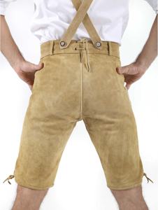 Mens Bavarian Ledhosen Oktoberfest Lederhosen Canvas Mid Waist Custom Design Latest German Bavarian <b>Pants</b> - Product Image 3