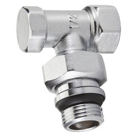 Vanne de régulation de température d'eau de retour pour radiateur à bille Kingston T206H, OEM, nickelée, filetage interne, pour chauffage CVC