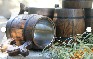 Tasse à boire en bois de mangue écologique de haute qualité avec corne de boeuf véritable et style animal poli pour la sécurité - Product Image 3