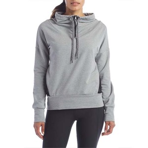 2020 Pullovers Casual Top Women's gray pullover Hooded Sweatshirt Girls Hoodie Pullovers Long Sleeves Black Hoody - Product Image 1
