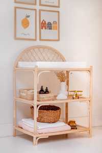 Estante de Ratán Natural de 3 Niveles de Alta Calidad de Vietnam, Estante de Piso de Mimbre y Ratán al por Mayor, Desmontable / Marca SISU / RFS-005 - Product Image 4