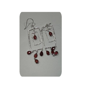 Pendientes de Plata de Ley 925 con Piedras Preciosas para Mujer, Joyería de Moda para Regalo y Fiesta, Venta al por Mayor - Product Image 1