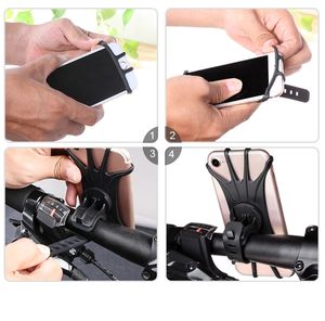 Support Téléphone Vélo en Silicone Universel YTGEE, Personnalisable et Flexible, Rotation à 360 Degrés, pour Guidon, Cyclisme et GPS - Product Image 6