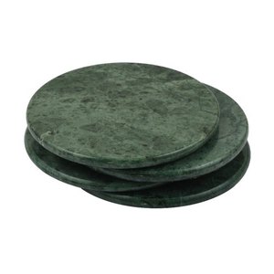 Sustainable Quality <b>Green</b> Marble <b>Coaster</b> Set for Coffee or Tea Cup Pads Dinner Party Table Top Marble Tea <b>Coaster</b> Set of 4 - Product Image 1