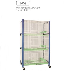 กรงนกพลาสติก Crown 2003 รุ่น Pigeon 3 ชั้น ทนทาน น้ำหนักเบา รูปทรงสี่เหลี่ยม - Product Image 1