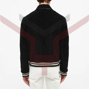 Blouson d'aviateur universitaire personnalisé avec service OEM pour hommes tissu d'hiver avec support Baseball Letterman Style universitaire vierge en gros - Product Image 2