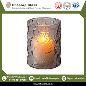 Top Square <b>Cube</b> Candle Glass Votive Frosted From India At Bulk Price - Product Image 5