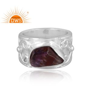 925 argent Sterling fin naturel Super sept pierres précieuses empilable bague bijoux pour femmes cadeau pour elle - Product Image 2