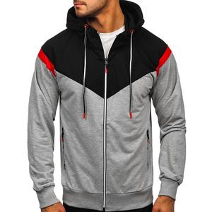 เสื้อมีฮู้ดแบบสวมหัวแขนยาวสีดำของผู้ชายกางเกงสเวตเตอร์ผ้าคอตตอนแฟชั่นสำหรับฤดูหนาว - Product Image 2