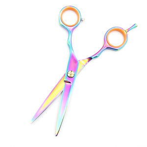 Ciseaux de coiffeur arc-en-ciel prix Offre Spéciale 5.5 pouces ciseaux de coupe de cheveux ensemble de coiffeur outils de coiffure - Product Image 6
