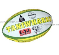Ballon de rugby de qualité supérieure avec logo personnalisé Ballon de rugby en caoutchouc synthétique équipé d'une vessie en latex Fabriqué en Inde pour l'entraînement de rugby