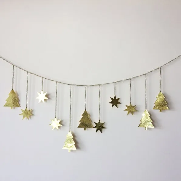 Top Quality Unique Design Handmade Stars and Christmas Tree Cosmic Wall Hanging At Low Budget Price