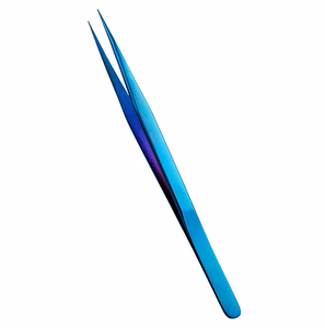 Curved Style Lashes Tweezers in Multicolor Finished Eyelash <b>Extension</b> Tweezers with Laser Marked Branded Logo Eco-Friendly - Product Image 6