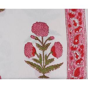 Indian Block Print Soft Cotton Fabric by the Yard Flower-Printed for Home Decor Shirts <b>Covers</b> Boys' Toys - Product Image 6